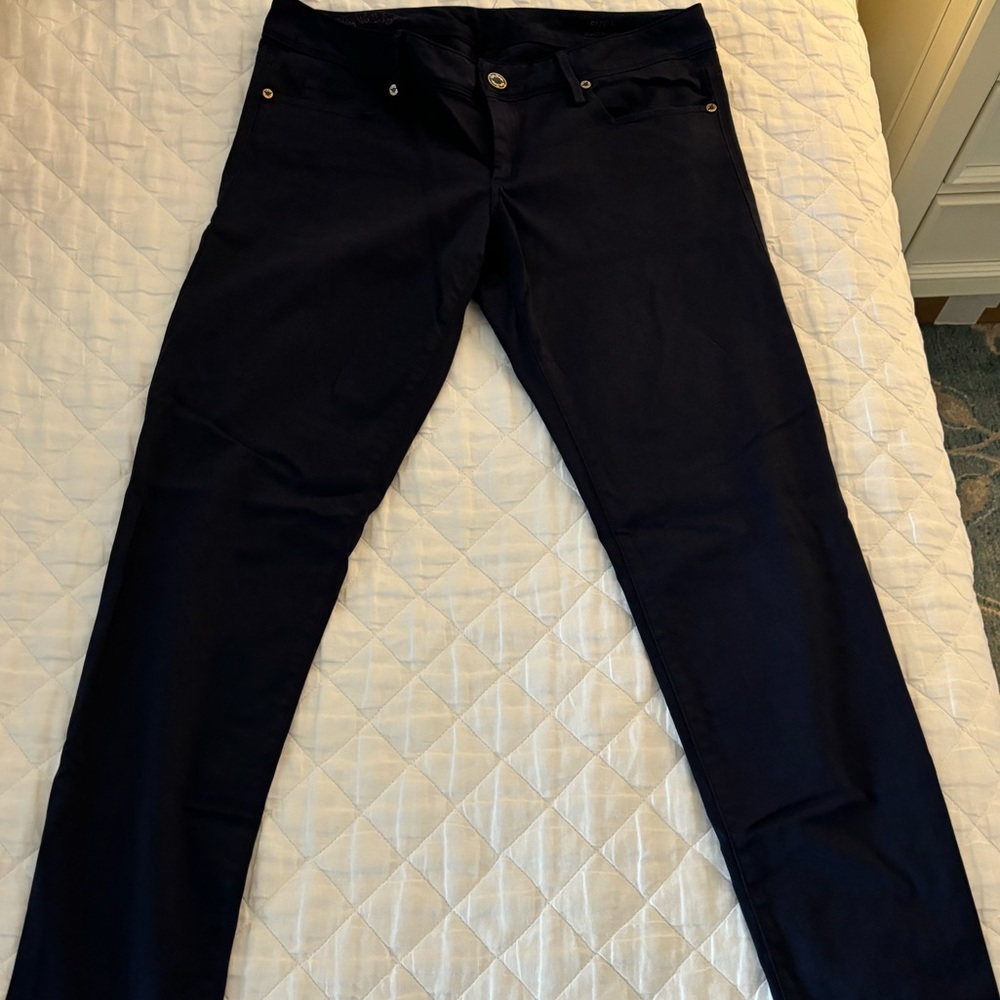 Lilly Pulitzer Worth Skinny Pants Navy 8